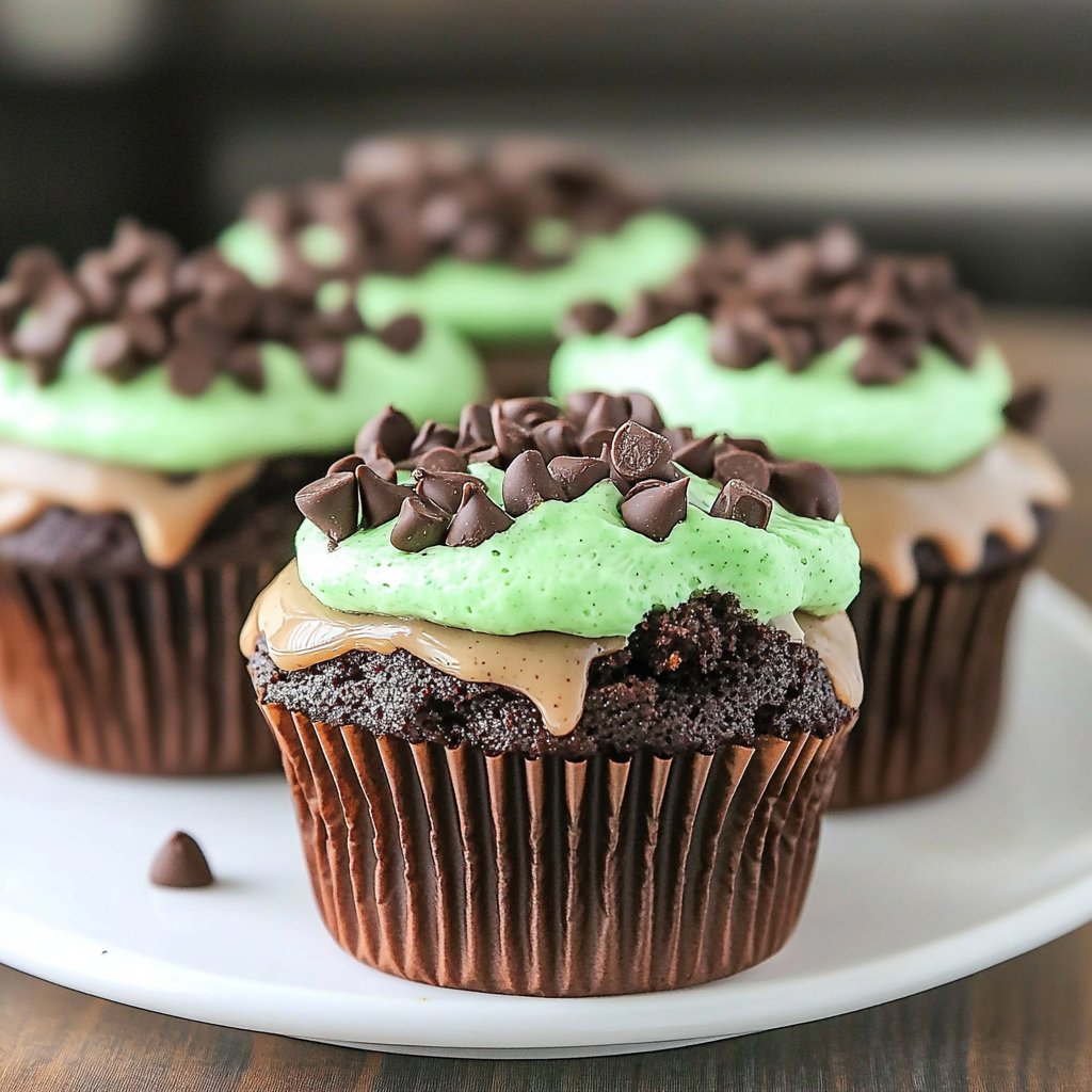 Mint Chocolate Chip Cupcakes