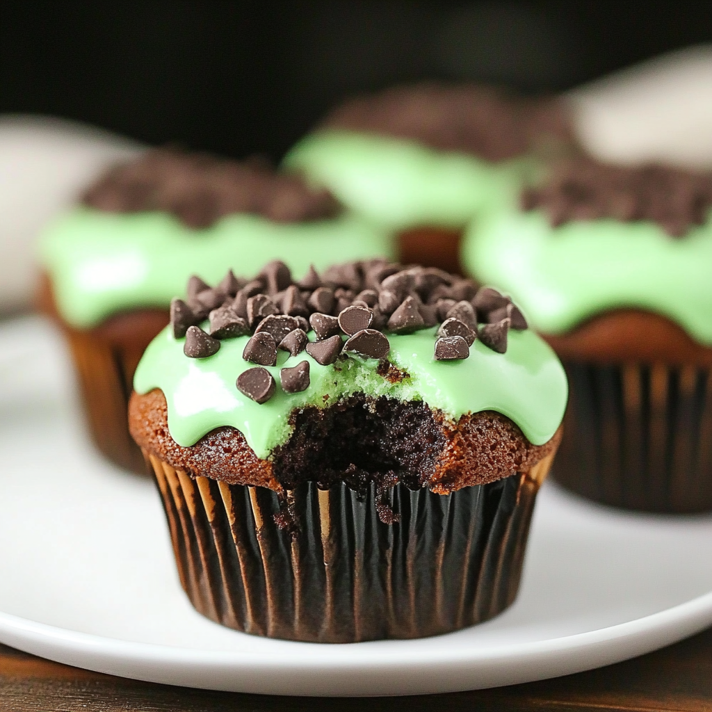 Mint Chocolate Chip Cupcakes