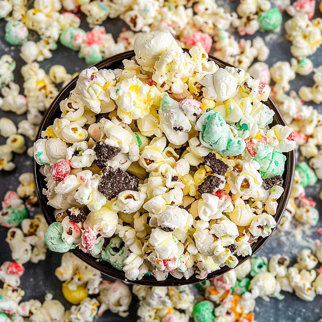 Mint Oreo Popcorn