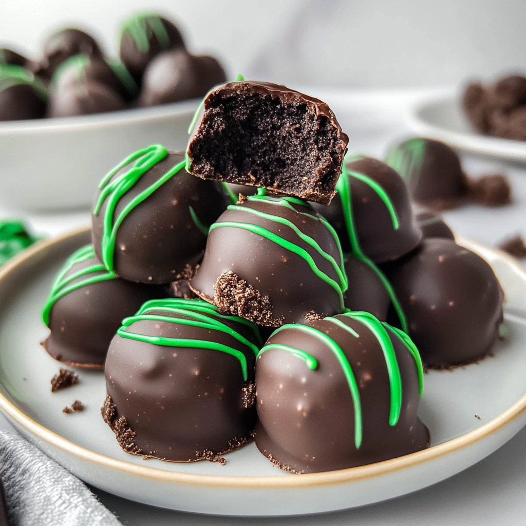 Oreo Mint Chocolate Truffles