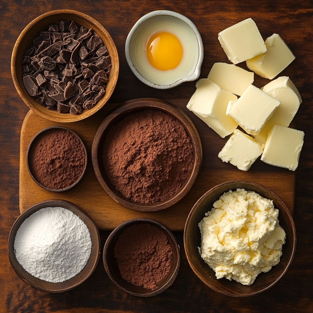 Red Velvet Cheesecake Brownies ingredients