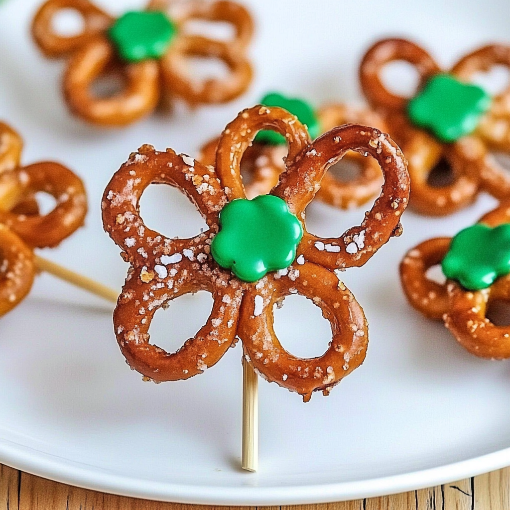 Shamrock Pretzel Bites