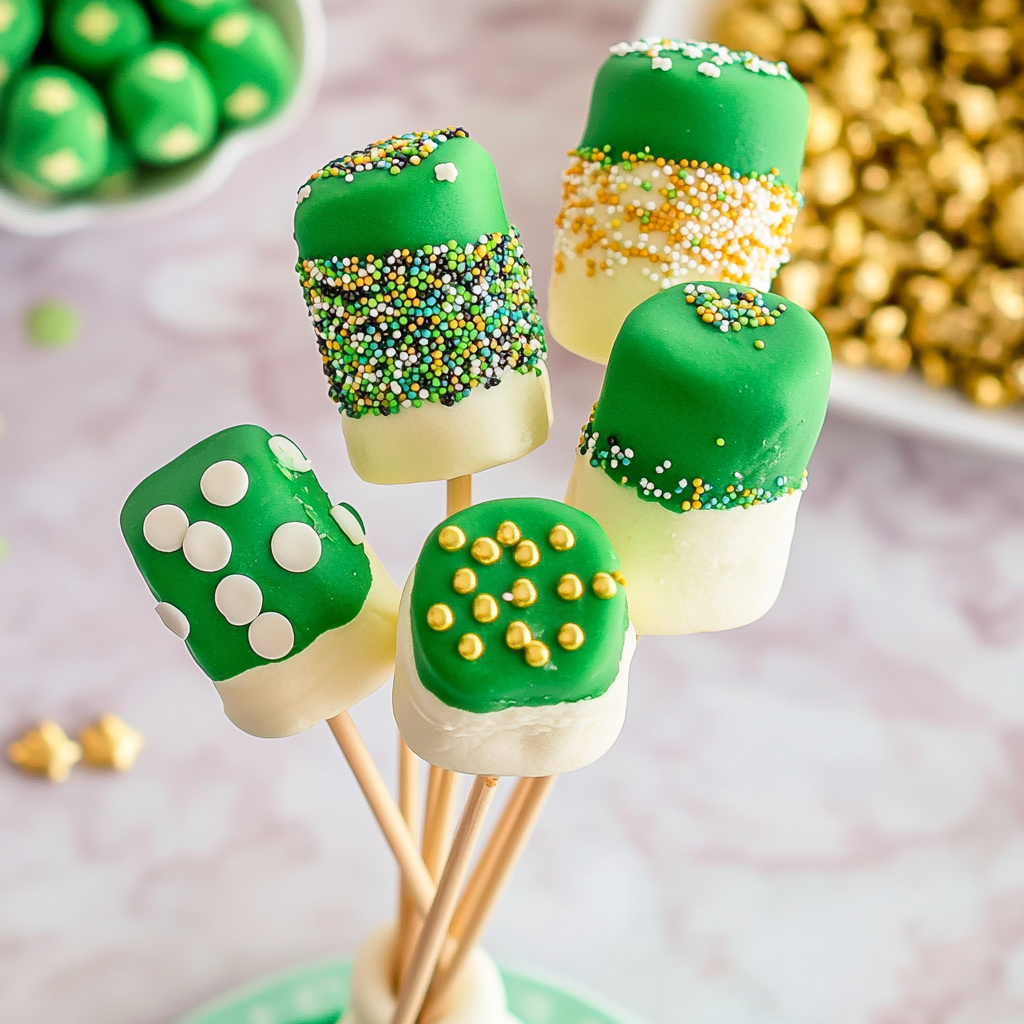 St. Patrick’s Day Marshmallow Pops