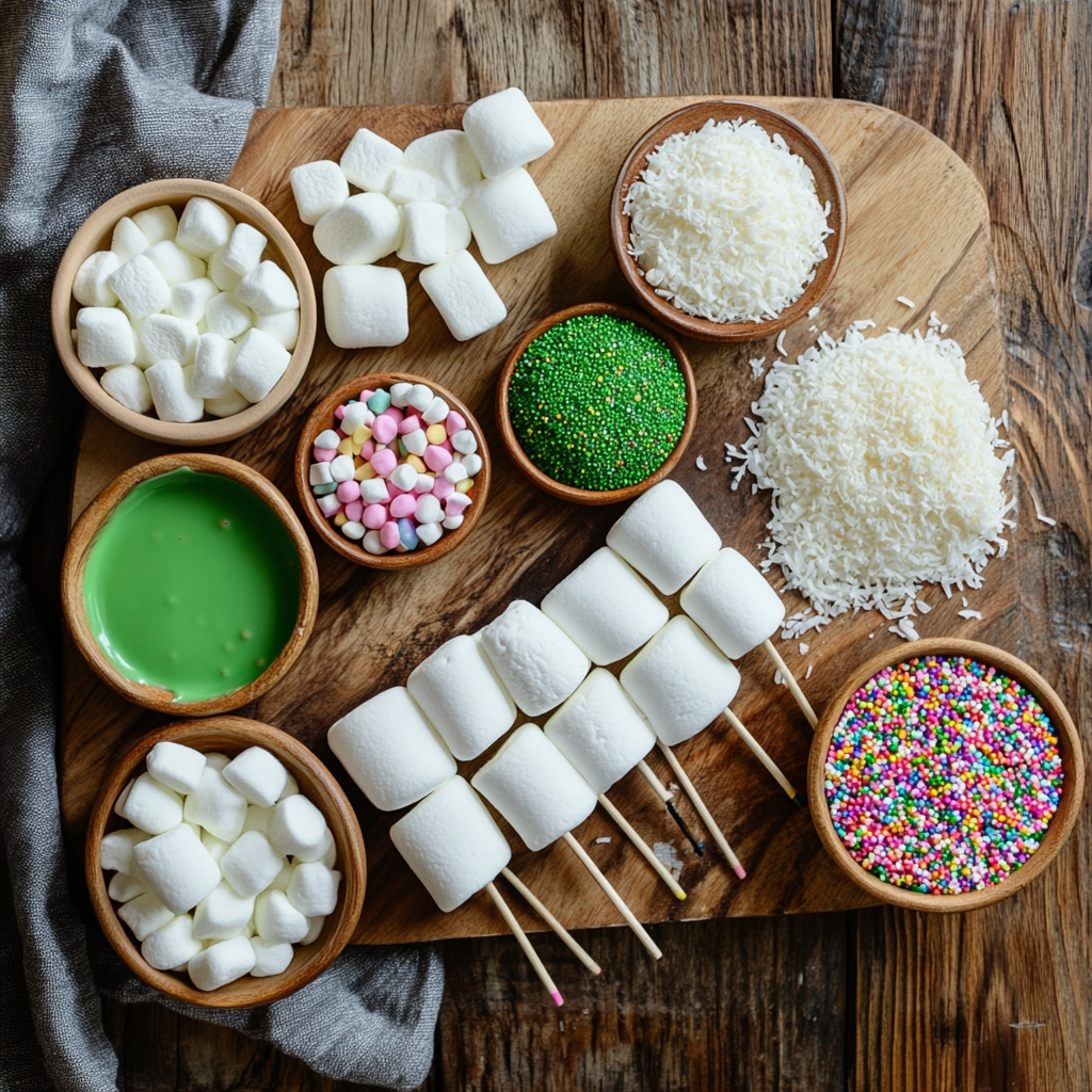 St. Patrick’s Day Marshmallow Pops ingredients