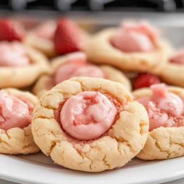 Strawberry Kiss Cookies