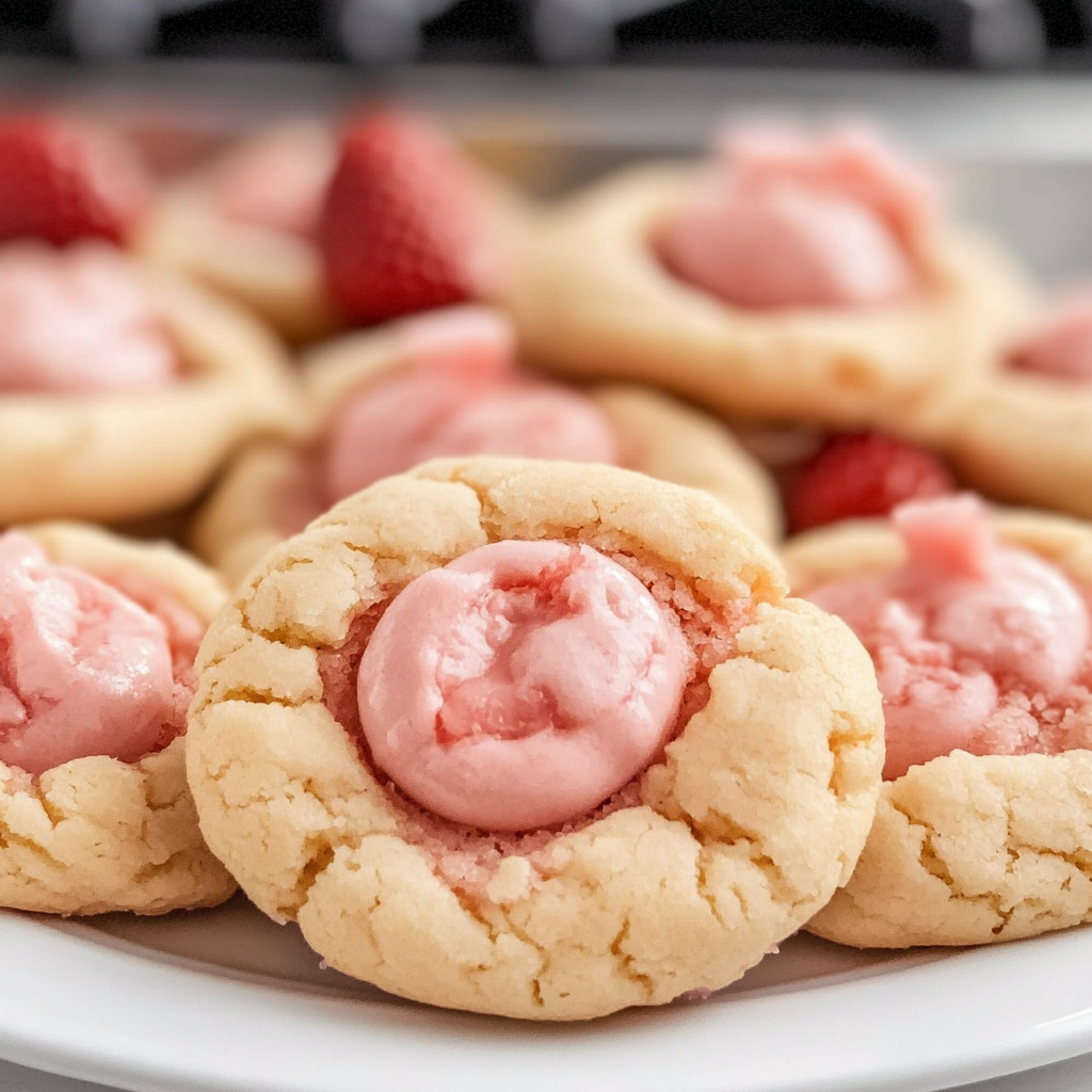 Strawberry Kiss Cookies
