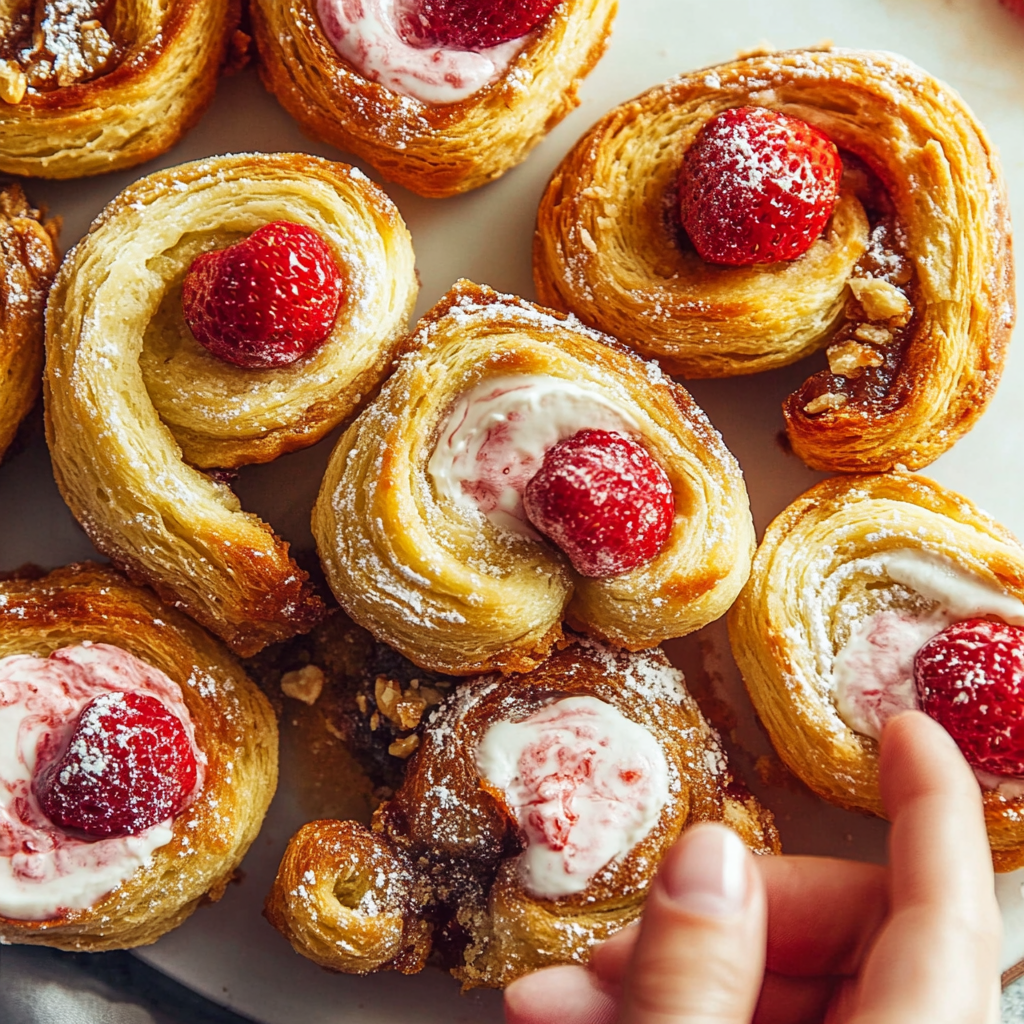 Strawberry Palmiers
