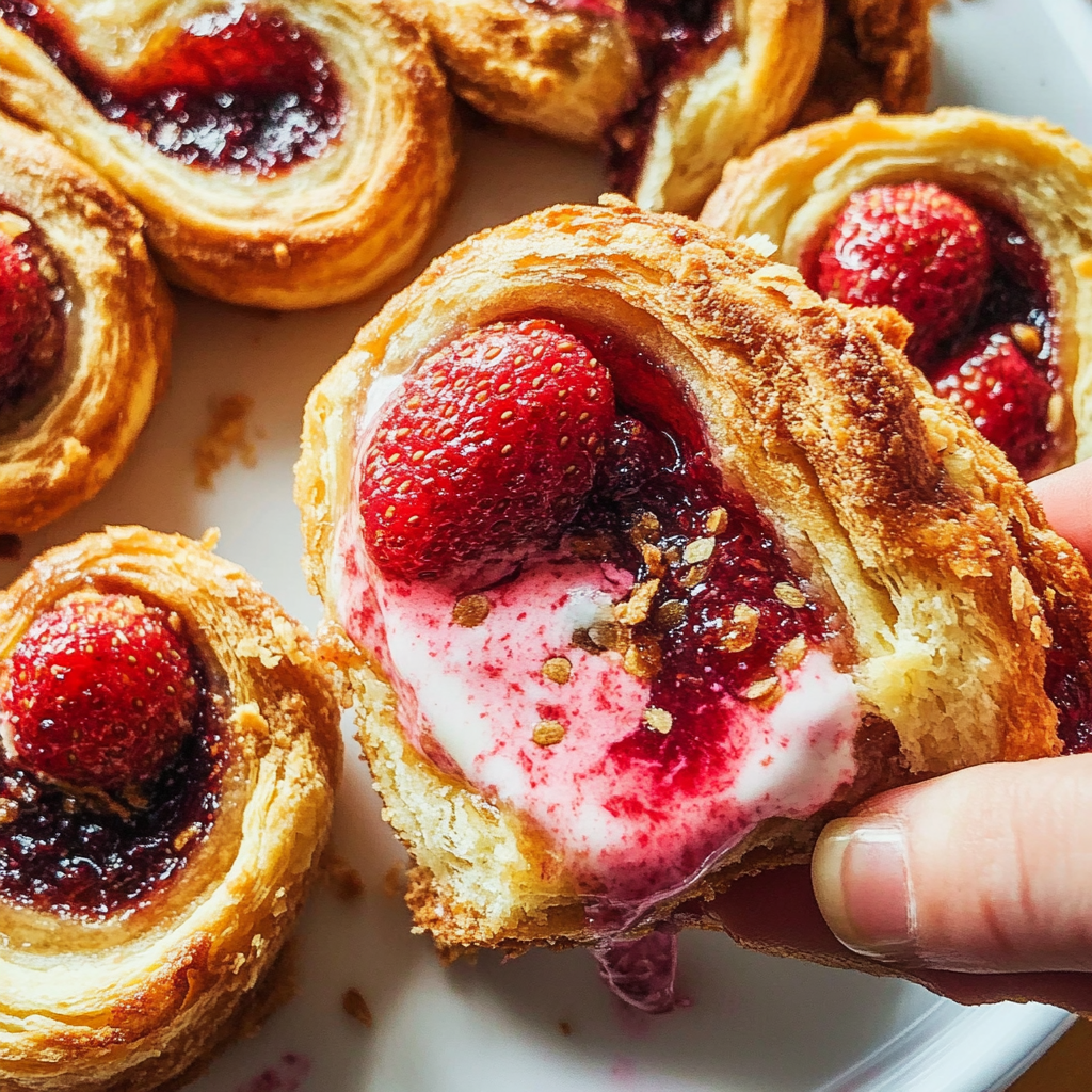 Strawberry Palmiers