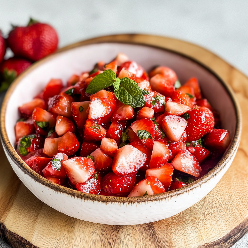Valentine Fresh Strawberry Salsa