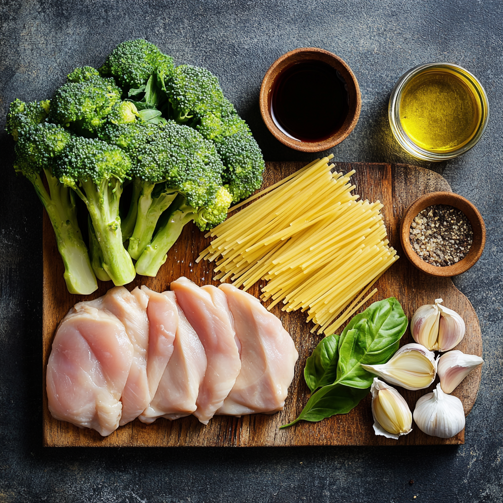 chicken and broccoli pasta ingredients
