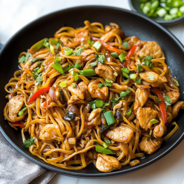 chicken stir fry with noodles
