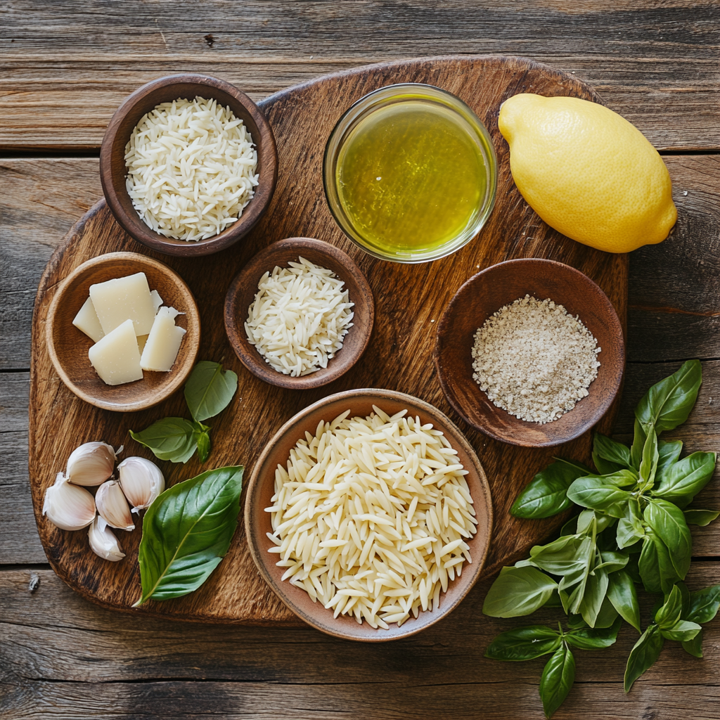 lemon orzo pasta ingredients