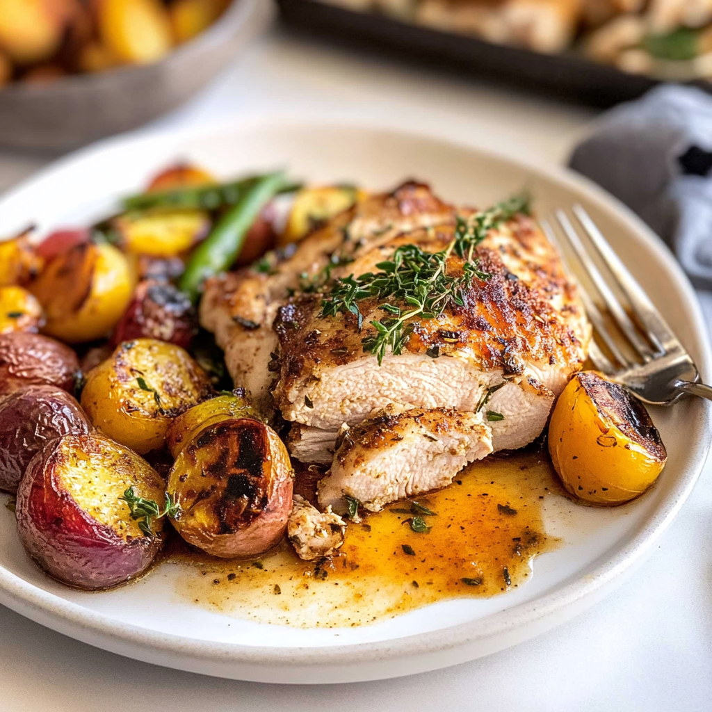 sheet pan chicken and veggies