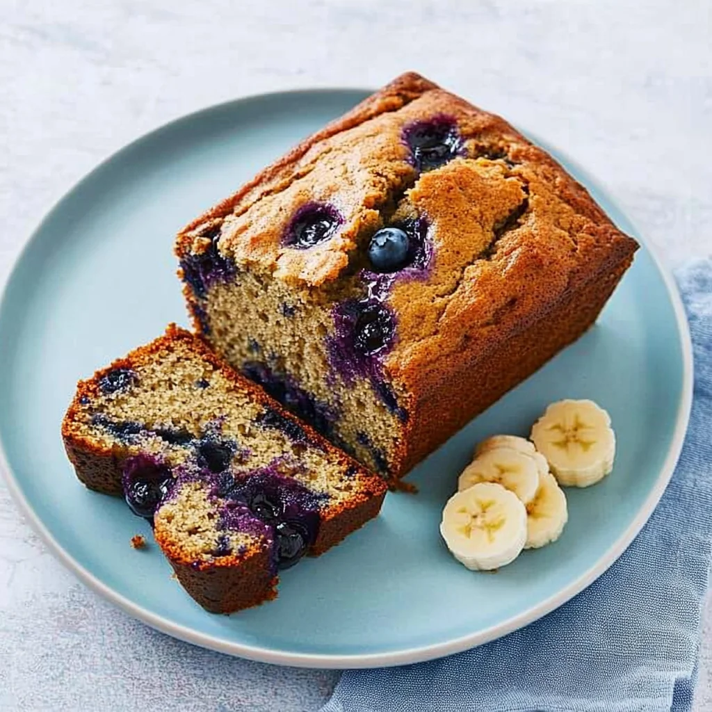 banana blueberry bread