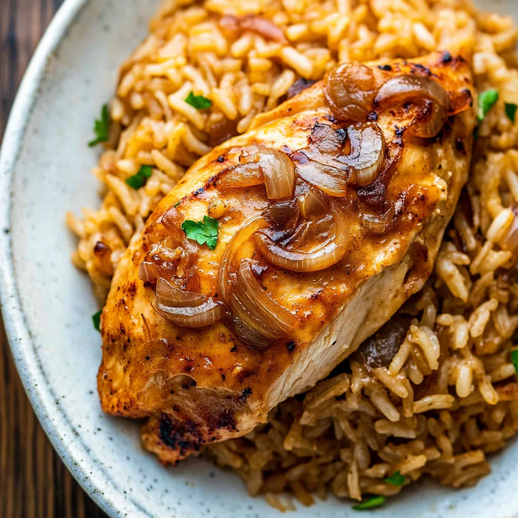french onion chicken and rice