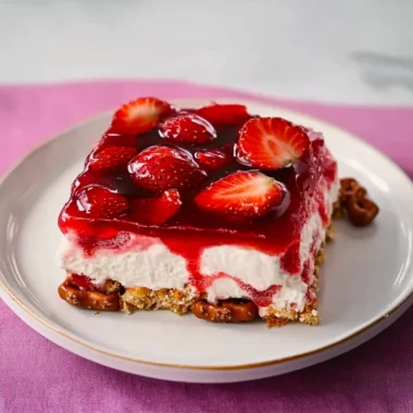 strawberry pretzel jello salad