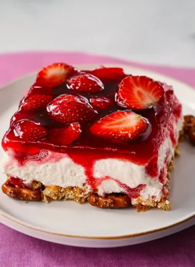 strawberry pretzel jello salad