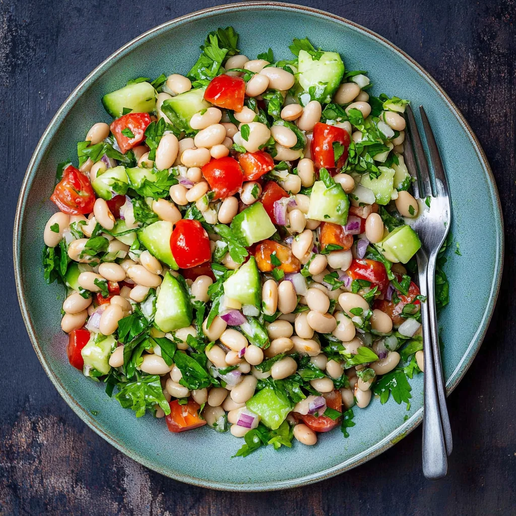 white bean salad