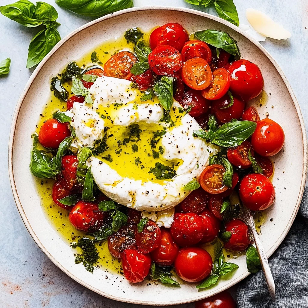 Bursty Tomato Burrata Salad