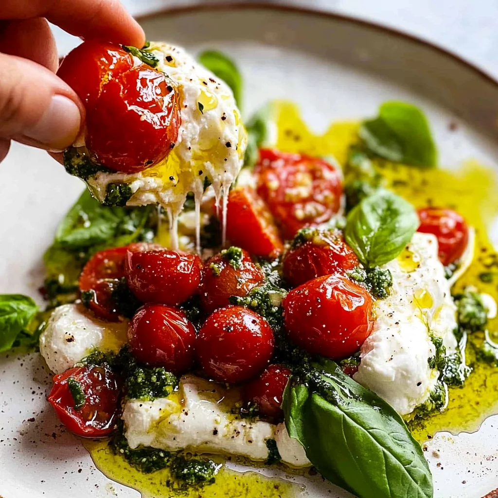 Bursty Tomato Burrata Salad