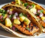 Chipotle Honey Salmon Tacos with Pineapple Salsa
