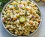 High Protein Dill Pickle Pasta Salad