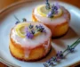 Mini Lemon Cakes With Lavender Glaze