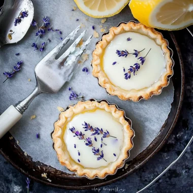 Mini Lemon Tartlets Recipe with Lavender