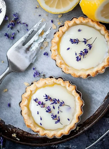 Mini Lemon Tartlets Recipe with Lavender