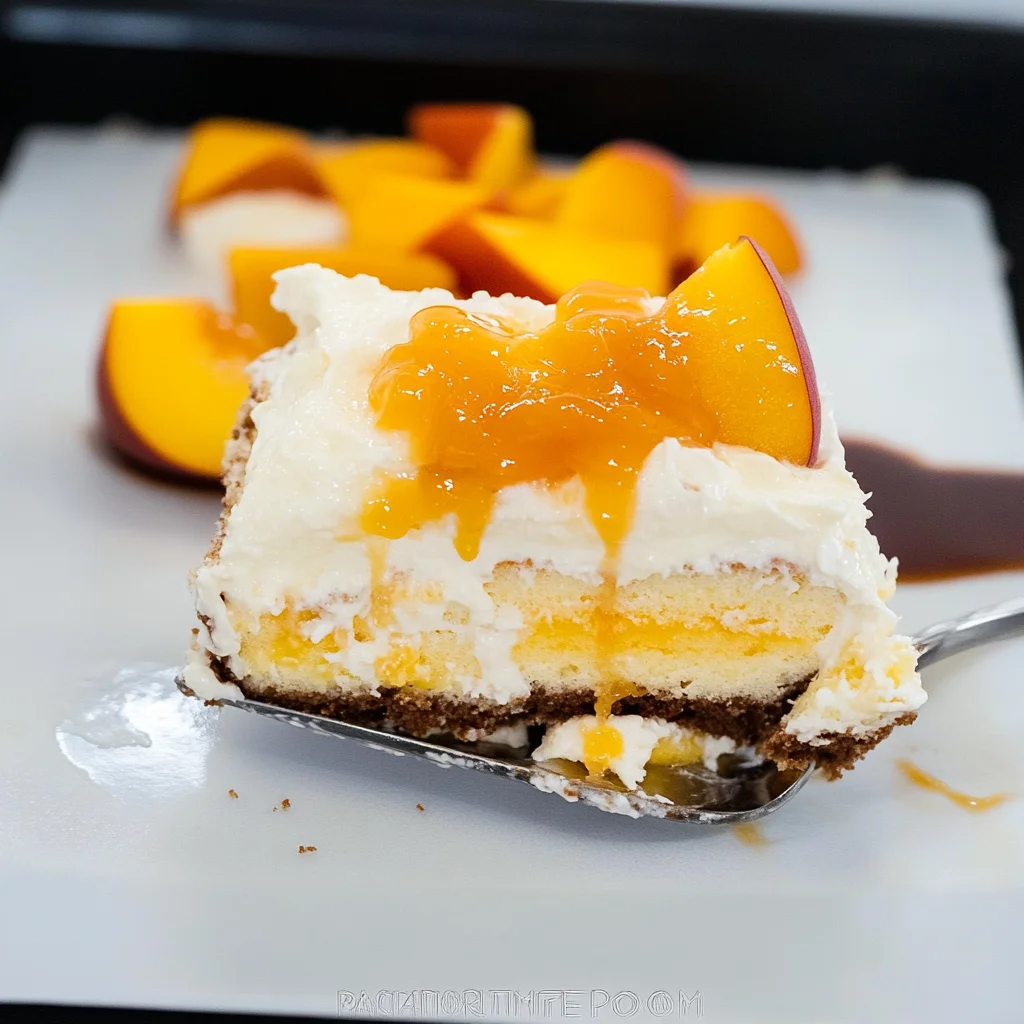 Peach Tiramisu