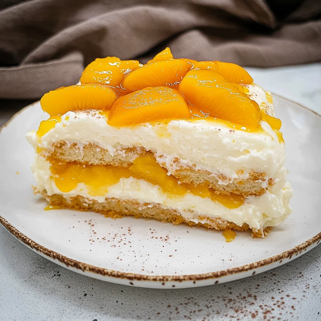 Peach Tiramisu