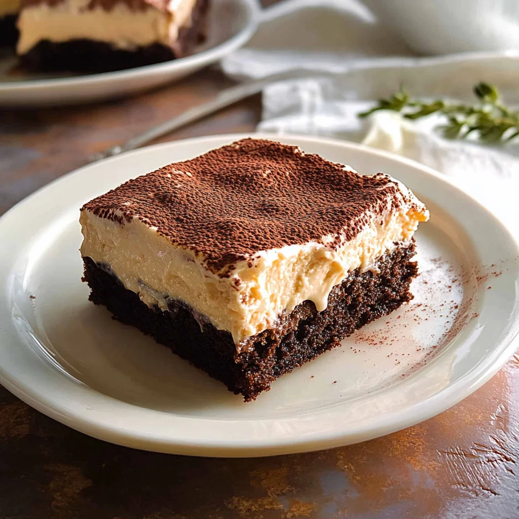Tiramisu Brownies