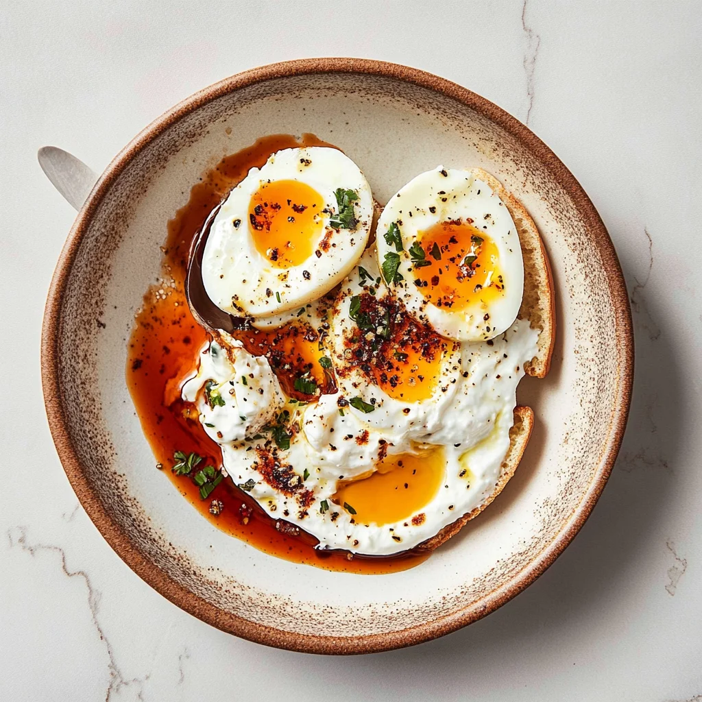 Turkish Eggs With Yogurt