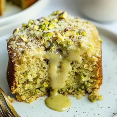 Vegan Pistachio Coffee Cake
