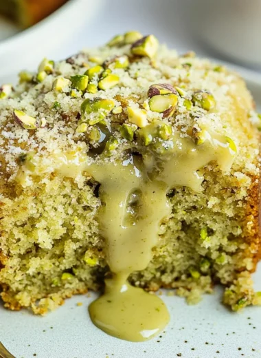 Vegan Pistachio Coffee Cake
