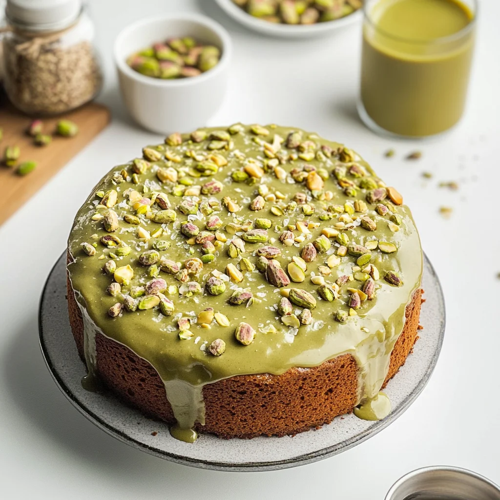 Vegan Pistachio Coffee Cake