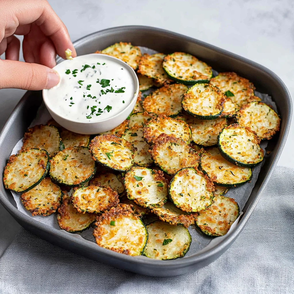air fryer zucchini chips
