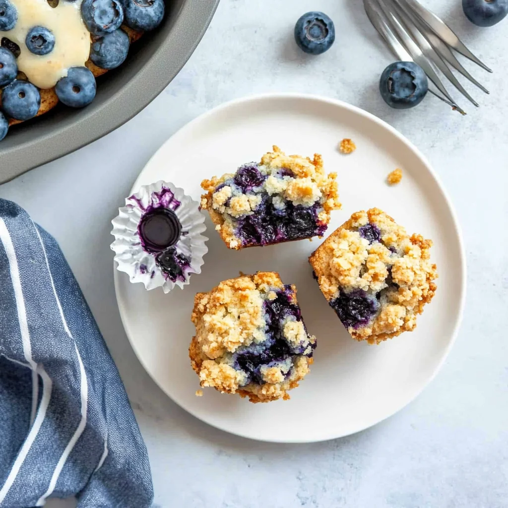 blueberry crumble muffins