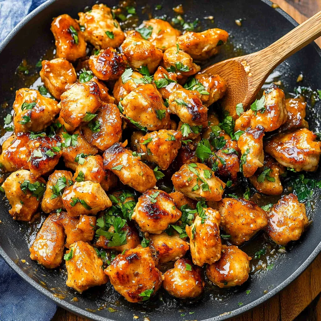 garlic butter chicken bites