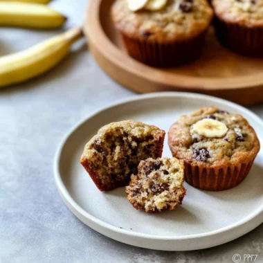 greek yogurt banana muffins
