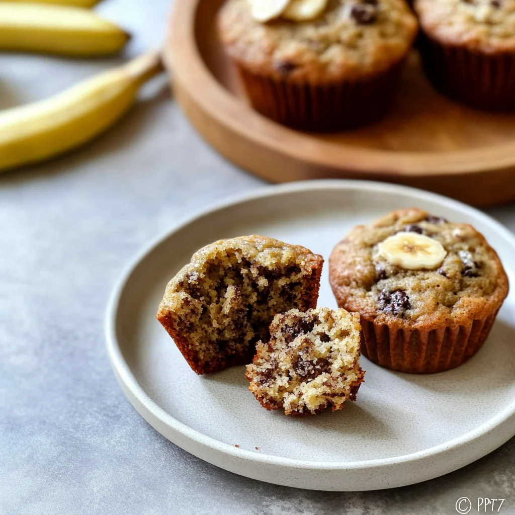 greek yogurt banana muffins