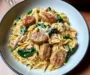 One Pan Chicken Sausage Orzo