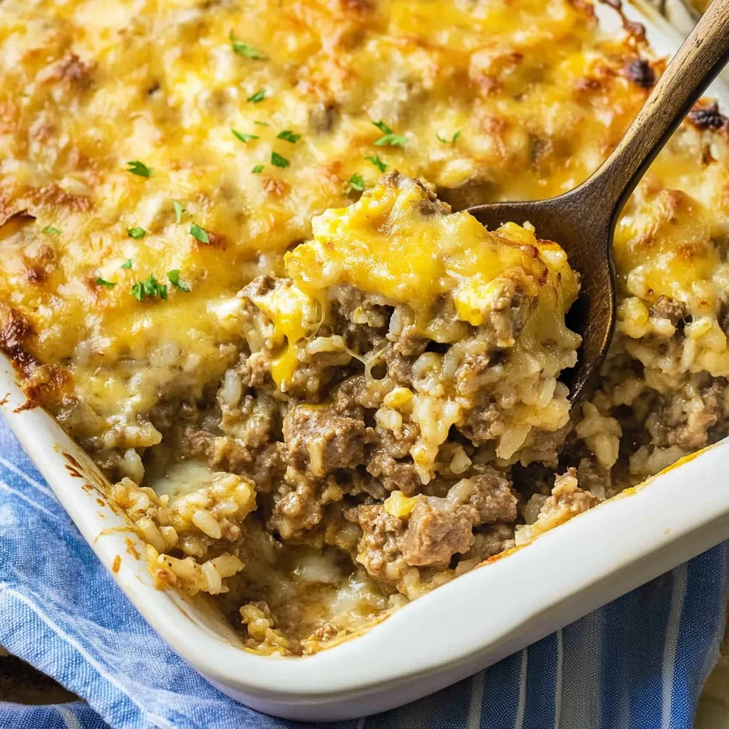 beef and rice casserole